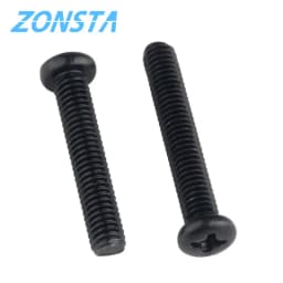 Round Head Cross Screw Black M1.2 M1.4 M1.7 M2 M2.5 M3 M4 Electronic Small Size Recessed Pan Head Phillips Screws DIN7985 GB818