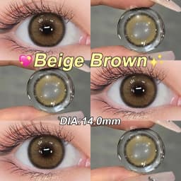 Hot! MAGISTER Natural Colored Contact Lenses Roze Beige Brown Contact Eyes Lens Ochre Lens Suitable All Occasions 14.0mm 6Months