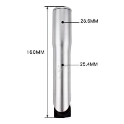 Aluminum Alloy Bicycle Stem Riser Adapter 1 1/8' φ22.2mm 25.4mm 160mm Bike Stem Extender Bike Quill Stem Adapter