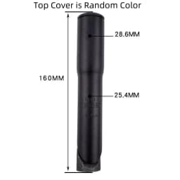 Aluminum Alloy Bicycle Stem Riser Adapter 1 1/8' φ22.2mm 25.4mm 160mm Bike Stem Extender Bike Quill Stem Adapter
