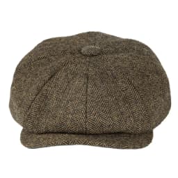 BOTVELA Wool Tweed Newsboy Cap Herringbone Men British Gatsby Retro Hat Driver Flat Cap for Male Vintage Herringbone Beret