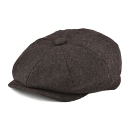 BOTVELA Wool Tweed Newsboy Cap Herringbone Men British Gatsby Retro Hat Driver Flat Cap for Male Vintage Herringbone Beret