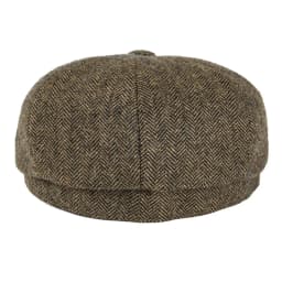 BOTVELA Wool Tweed Newsboy Cap Herringbone Men British Gatsby Retro Hat Driver Flat Cap for Male Vintage Herringbone Beret