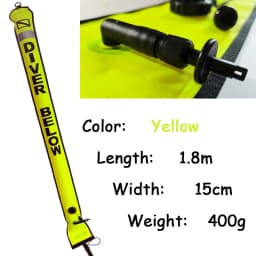 DIVING SMB 1.2m 1.5m 1.8m Buoy Colorful Visibility Safety Inflatable Scuba Diving SMB Surface Signal Marker Buoy Accessory