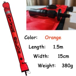 DIVING SMB 1.2m 1.5m 1.8m Buoy Colorful Visibility Safety Inflatable Scuba Diving SMB Surface Signal Marker Buoy Accessory