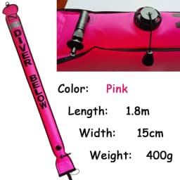 DIVING SMB 1.2m 1.5m 1.8m Buoy Colorful Visibility Safety Inflatable Scuba Diving SMB Surface Signal Marker Buoy Accessory