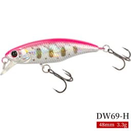 TSURINOYA Fishing Lure DW69 Sinking Minnow Hard Bait 48S 48mm 3.3g Fishing Wobblers Jerkbait Bass Trout Lure Swimbait