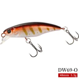 TSURINOYA Fishing Lure DW69 Sinking Minnow Hard Bait 48S 48mm 3.3g Fishing Wobblers Jerkbait Bass Trout Lure Swimbait