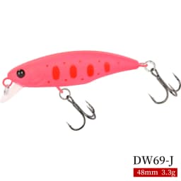 TSURINOYA Fishing Lure DW69 Sinking Minnow Hard Bait 48S 48mm 3.3g Fishing Wobblers Jerkbait Bass Trout Lure Swimbait