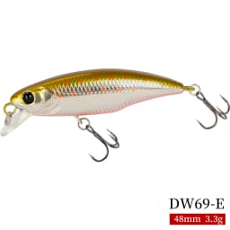 TSURINOYA Fishing Lure DW69 Sinking Minnow Hard Bait 48S 48mm 3.3g Fishing Wobblers Jerkbait Bass Trout Lure Swimbait