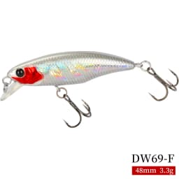 TSURINOYA Fishing Lure DW69 Sinking Minnow Hard Bait 48S 48mm 3.3g Fishing Wobblers Jerkbait Bass Trout Lure Swimbait