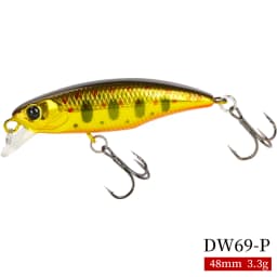 TSURINOYA Fishing Lure DW69 Sinking Minnow Hard Bait 48S 48mm 3.3g Fishing Wobblers Jerkbait Bass Trout Lure Swimbait