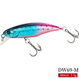 TSURINOYA Fishing Lure DW69 Sinking Minnow Hard Bait 48S 48mm 3.3g Fishing Wobblers Jerkbait Bass Trout Lure Swimbait