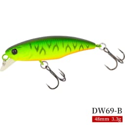 TSURINOYA Fishing Lure DW69 Sinking Minnow Hard Bait 48S 48mm 3.3g Fishing Wobblers Jerkbait Bass Trout Lure Swimbait