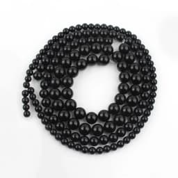 Black Glass Crystal Round Loose Spacer Beads For Jewelry Making DIY Charm Bracelet Necklace 15'' Strands 4/6/8/10/12mm