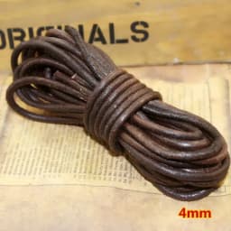 2meter 1-8mm Retro Brown Real Genuine Leather Cord Round Flat Rope String For DIY Necklace Bracelet Jewelry Making Accessories