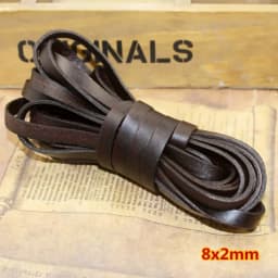 2meter 1-8mm Retro Brown Real Genuine Leather Cord Round Flat Rope String For DIY Necklace Bracelet Jewelry Making Accessories