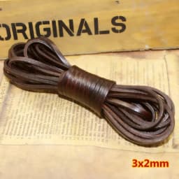 2meter 1-8mm Retro Brown Real Genuine Leather Cord Round Flat Rope String For DIY Necklace Bracelet Jewelry Making Accessories