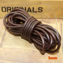2meter 1-8mm Retro Brown Real Genuine Leather Cord Round Flat Rope String For DIY Necklace Bracelet Jewelry Making Accessories