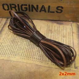 2meter 1-8mm Retro Brown Real Genuine Leather Cord Round Flat Rope String For DIY Necklace Bracelet Jewelry Making Accessories