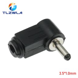10Pcs DC plug 90 degree elbow 5.5*2.1mm DC power plug wiring assembly 5.5*2.5mm welding wire type 4.8x1.7mm 4.0x1.7mm 3.5x1.35mm