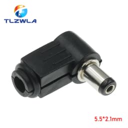 10Pcs DC plug 90 degree elbow 5.5*2.1mm DC power plug wiring assembly 5.5*2.5mm welding wire type 4.8x1.7mm 4.0x1.7mm 3.5x1.35mm