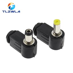 10Pcs DC plug 90 degree elbow 5.5*2.1mm DC power plug wiring assembly 5.5*2.5mm welding wire type 4.8x1.7mm 4.0x1.7mm 3.5x1.35mm