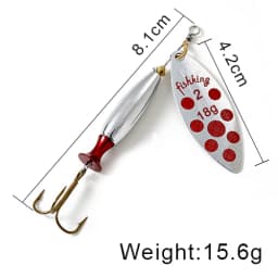 NGB Spinner Lure Bait Long Cast 18g 24g Spoon Lures Pike Metal Fishing Lure Bass Hard Bait With Hooks