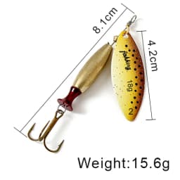 NGB Spinner Lure Bait Long Cast 18g 24g Spoon Lures Pike Metal Fishing Lure Bass Hard Bait With Hooks