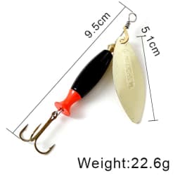 NGB Spinner Lure Bait Long Cast 18g 24g Spoon Lures Pike Metal Fishing Lure Bass Hard Bait With Hooks
