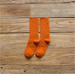 1 Pair Women Cotton Loose Socks Autumn Winter Knitting Solid Color Long Black Pink Korean Japanese Student Girls Stockings Retro
