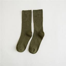 1 Pair Women Cotton Loose Socks Autumn Winter Knitting Solid Color Long Black Pink Korean Japanese Student Girls Stockings Retro