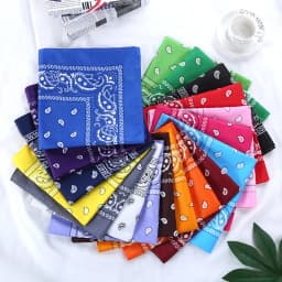New Headbands Unisex Cotton Bandana Head Scarf Headwraps for Women Designer Headwear Double Sided Head Wrap Men Masks Face Scarf
