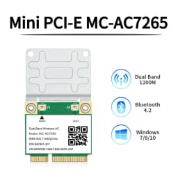 Tri Band 5374Mbps WiFi 6E AX210 Mpe-AXE3000H/ AC7265 Wireless Card BT 5.3 For Mini PCIE Wi-Fi Adapter Win10 For Desktop/Laptop