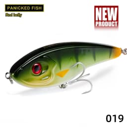 Hunthouse Musky Buster Jerkbait Fishing Lure 115mm/32g 145mm/55g Slow Sinking Loud Sound Vib Vibration For Sea Bass Pike LW129
