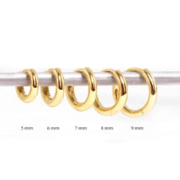 Aide 925 Sterling Silver Rose Gold Small Hoop Earrings For Women Girls Gift Wedding Engagement Party Gift Smooth Ear Bone Buckle