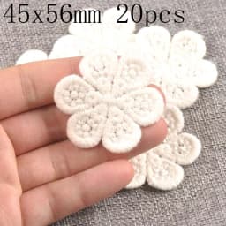 Flower White Lace Applique Mesh Trim For Sew On Guipure Fabric Wedding Supplies Home Decoration