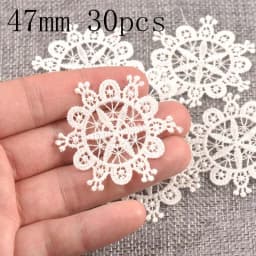 Flower White Lace Applique Mesh Trim For Sew On Guipure Fabric Wedding Supplies Home Decoration