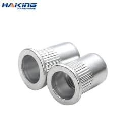 100pcs 50pcs 20Pcs M3 M4 M5 M6 M8 M10 M12 Aluminum Alloy Rivnut Flat Head Threaded Rivet Insert Nutsert Cap Rivet Nut