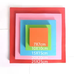 100pcs Square Origami Paper Double Sides Solid Color Folding Paper Multicolor Kids Handmade DIY Scrapbooking Craft Decor