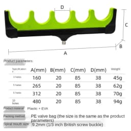 Fishing Feeder Pod Stand Holder Fish Rod Holder Tripod Stand Universal Pole Rest Head Bracket Bank Outdoor Fishs Accessories