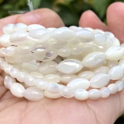 White Oval Natural Sea Shell Beads Mother Of Pearl Shell Loose Beads For Jewelry Making Diy Necklace Bracelet Accessories