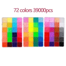 2.6mm 24/48 Colors Hama Beads Education Iron Beads 3D Puzzle Beads Ironing Guarantee Perler Fuse Beads DIY Toy Miçangas