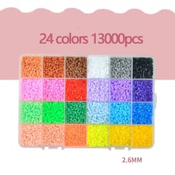 2.6mm 24/48 Colors Hama Beads Education Iron Beads 3D Puzzle Beads Ironing Guarantee Perler Fuse Beads DIY Toy Miçangas