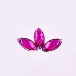 JUNAO 100pcs 7*15mm Pink AB Sewing Rhinestones Flatback Horse Eye Stone Sew On Strass Crystal Loose Acrylic Beads For Needlework
