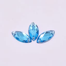 JUNAO 100pcs 7*15mm Pink AB Sewing Rhinestones Flatback Horse Eye Stone Sew On Strass Crystal Loose Acrylic Beads For Needlework