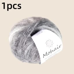 Gradient Mohair Soft Cotton Yarn DIY Crochet Hand Knitting Yarn Segment Dyed Wool Yarn For Baby Sweater Hat Scarf