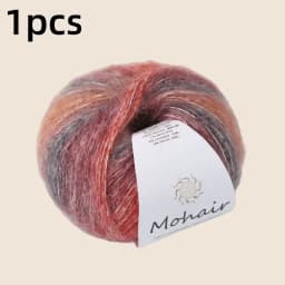 Gradient Mohair Soft Cotton Yarn DIY Crochet Hand Knitting Yarn Segment Dyed Wool Yarn For Baby Sweater Hat Scarf