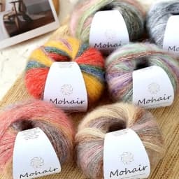 Gradient Mohair Soft Cotton Yarn DIY Crochet Hand Knitting Yarn Segment Dyed Wool Yarn For Baby Sweater Hat Scarf