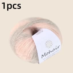 Gradient Mohair Soft Cotton Yarn DIY Crochet Hand Knitting Yarn Segment Dyed Wool Yarn For Baby Sweater Hat Scarf